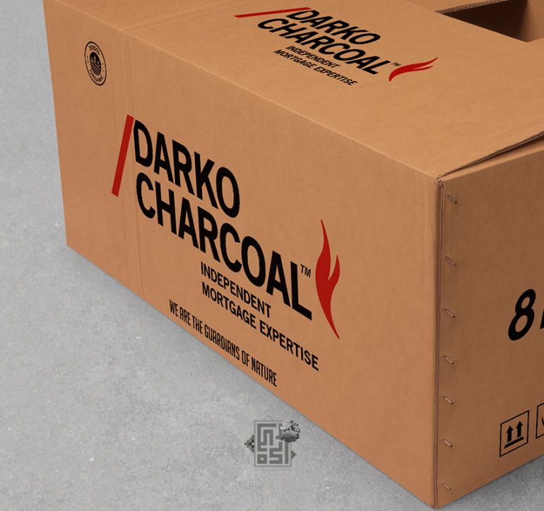 طرح جعبه زغال دارکو